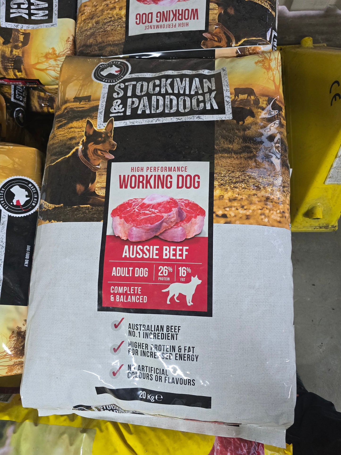 Stockman & Paddock 20kg Working dog Aussie Beef